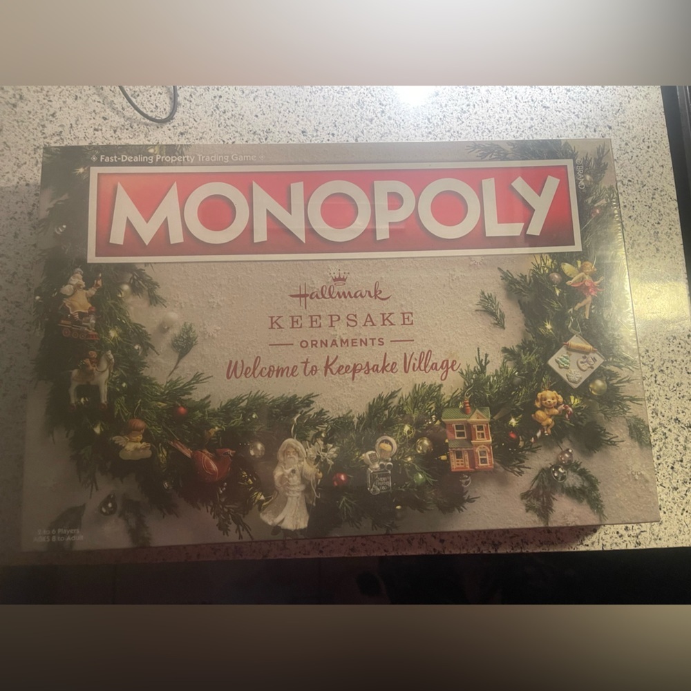 Monopoly Hallmark Keepsake Ornaments Welcome to Keepsake Village Board Game NEW!